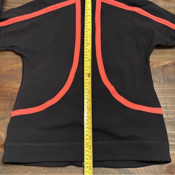 Lululemon Black Zip-Up Athletic Jacket Red Piping - Picture 9 of 9